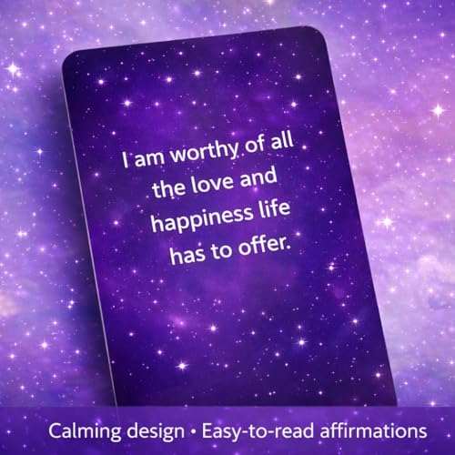Affirmation Cards, Printed greeting cards, 54 Daily Positive Affirmation Cards for Self Love, Confidence & Mindfulness, Inspirational Motivation Deck with Gift Box for Stress Relief, Meditation & Self Care