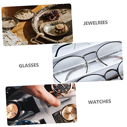 Zerodeko 2pcs Box Storage Box with Lid Easy Open Keepsake Organizer for Jewelry Crafts and Glasses Compact Design for Dresser Bedside present for Birthdays and Anniversaries