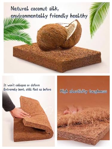 Meditation Mats,Futons, Household Folding, Thickened Fabrics, Coconut Palm, Kneeling Mats(Size:60x60cm(24x24inch),Color:Gray) - color: Gray, size: 60x60cm(24x24inch)