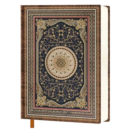 Mlife Thick Journal A5 Blank Notebook,288 Pages A5 Skethbook,120gsm Plain Paper,Vintage Hardcover Sketch book with Gold-Embossed Floral for Men Women,5.5'' X 8.27'' - color: B