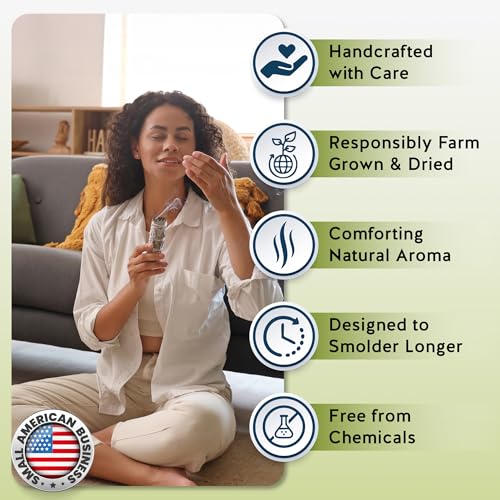 White Sage Smudge Stick Set – 3-Pack of 4-Inch Bundles for Home Cleansing, Meditation Rituals, Energy Clearing, Witchcraft Tools, Spiritual Gifts, Yoga, Altar, and Smudging