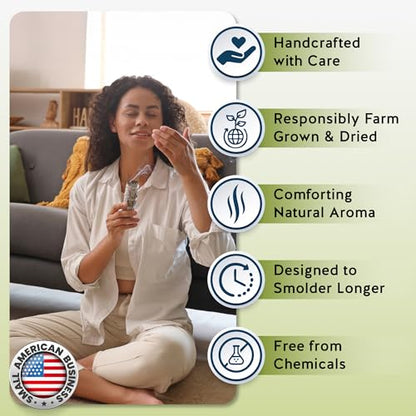 White Sage Smudge Stick Set – 3-Pack of 4-Inch Bundles for Home Cleansing, Meditation Rituals, Energy Clearing, Witchcraft Tools, Spiritual Gifts, Yoga, Altar, and Smudging