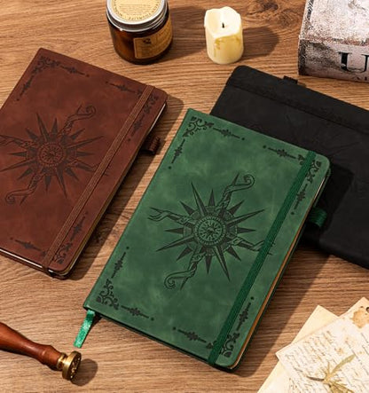 Lined Journal Notebook, A5 200 Pages Leather Journals For Writing Women & Men Travel,business,work & School,college Ruled Notebooks Hardcover Journaling Notebooks Daily Diary, 5.7'' X 8.3''-Black - color: 200 Pgs-Black, style: A-Lined