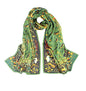 100% Mulberry Silk Long Scarf for Women Large Shawls for Headscarf and Neck- Oblong Hair Wraps with Gift Packed - color: Jade Green
