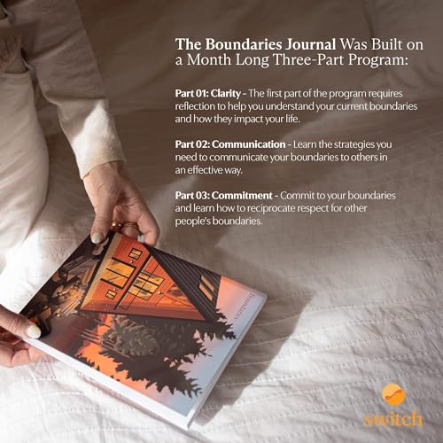 Switch Research Boundaries & Emotions Journals - Psychologist-Backed Manifestation Journals - Therapist Recommended Affirmation Journals - Beautiful Self Care Journals for Women