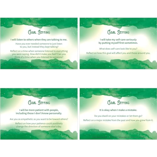 Really Good Stuff Self Care Reflection Cards-Mindful Thinking, Positive Affirmations, Meditation Techniques to Manage Emotions and Feelings for Kids and Adults - style: Self Care Cards