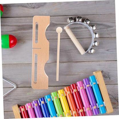 BESPORTBLE Bass Tones Rhythm Block Beech Mallet Musical Instrument for Adults Traditional Music Education