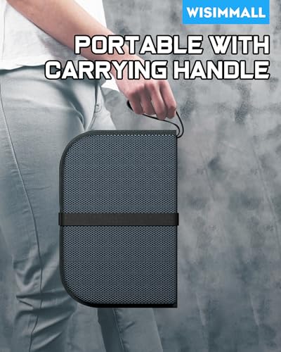 Gel Seat Cushion, Portable Travel Cushion for Long Sitting, Thick & Foldable, 14.5" x 10.5" Large Size Chair Seat Cushion for Office Chair Car Wheelchair, Relief Sciatica Coccyx Pain