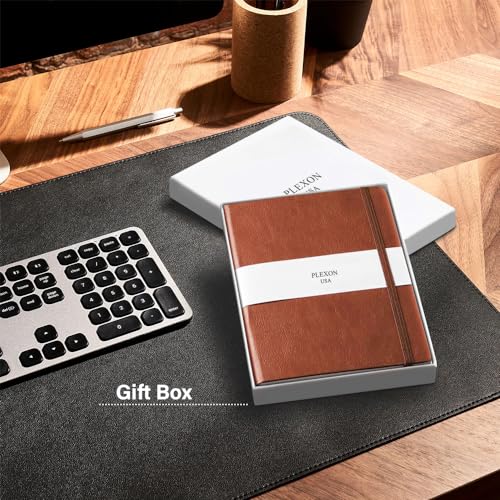 Plexon Graph Paper Notebook, Notebook Journal 160 Pages, Graph Notebook Medium 5.7 inches x 8 inches, 120 GSM Thick Paper, Chestnut Brown, Hardcover - color: Brown, style: Graph