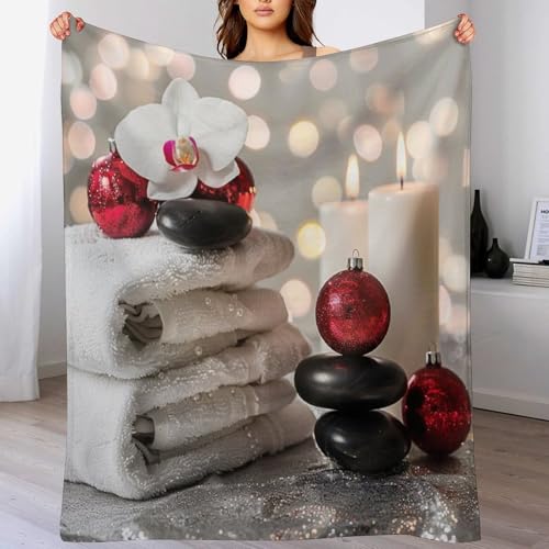 Asian Style Plant Throw Blanket, Soft Lightweight Cozy Warm Meditation Relaxation Art Flannel Blankets for Couch Bed Travel, 50"x70" - color: Asian Style Plant, size: 50"x70"