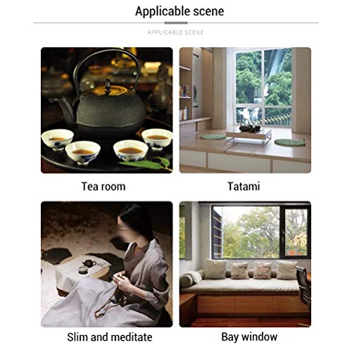 1PCS Round Straw Cushion Yoga Meditation Cushion Silk Padding Floor Mat(30 * 30cm)