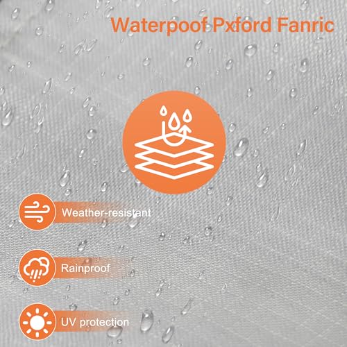 Outdoor Cushion Storage Bags Waterproof Outdoor Cushions Storage Bag Extra 48" L x 16" W x 22" H Large Patio furniture Cushion Storage Bag with Handle and Zipper
