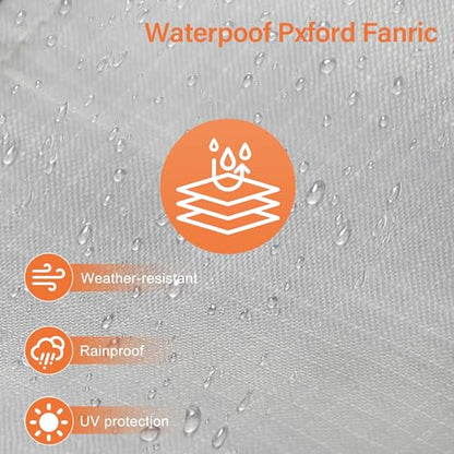 Outdoor Cushion Storage Bags Waterproof Outdoor Cushions Storage Bag Extra 48" L x 16" W x 22" H Large Patio furniture Cushion Storage Bag with Handle and Zipper