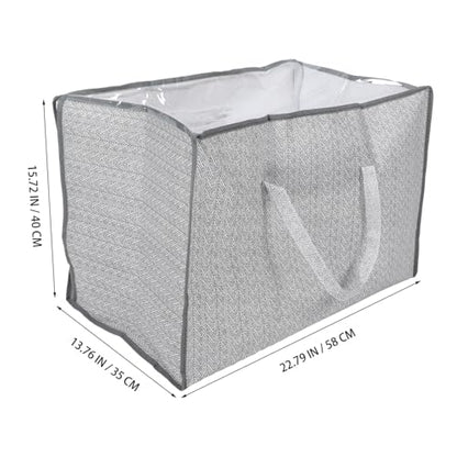 Mobestech Multi Functional Storage Bag for Home Large Non Woven Organizer for Clothes Quilts and Pillows Versatile Folding Design for Closet Travel Luggage Pouch