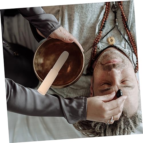 Copper Chime Singing Bowl Metal Meditation Bowl Stick Tibetan for Yoga Mindfulness and Stress Relief