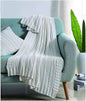 VCNY Home - Throw, Soft & Cozy Cotton Blanket, Cable Knit Home Decor (Dublin White, 50" x 70") - color: Dublin White