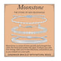 Handmade Healing Bracelet,6mm Natural Gem Stone Bracelet rope bracelet - color: Moonstone (New Beginnings), size: 4mm