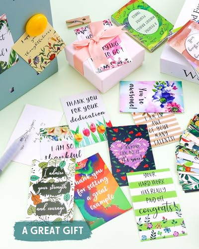 72 Pieces Unique Affirmation Cards, Motivational Daily Funny Cards with Encouragement Quotes, Teacher Kids Student Picnics Party Mini Notes Postcards