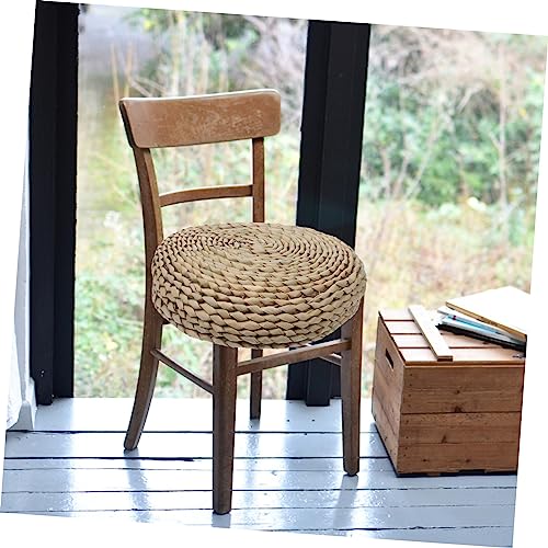 ABOOFAN 1Pc Round Woven Meditation Mat Cotton Filled Cushion for Yoga Home Decor and Photo Background Soft and Comfortable Tatami Style Seat Mat