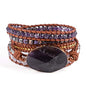 YGLINE Handmade Amethyst Boho Wrap Bracelets for Women-Healing Natural Stone Beads Crystal Bracelets for Women(Amethyst) - color: Amethyst 1
