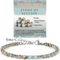 LPBeads Beaded Bracelets for Women Energy Gemstone Charm Jewelry Adjustable Bracelet Gifts for Mom, Daughter, Wife, Friends, Bestie - color: Imperial Jasper