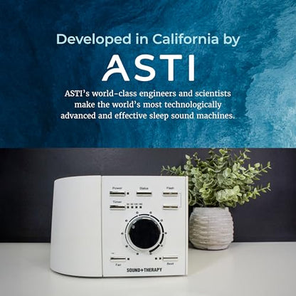 Adaptive Sound Technologies Sound + Therapy - Comprehensive Therapy Experience for Optimal Sleep Environment - Gamma Light & Soothing Noise - Precision Volume Dial - Relaxation Support