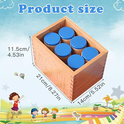 Montessori Sensorial Auditory Material - Sound Cylinders Sound Boxes Kids Educational Toys for Todder