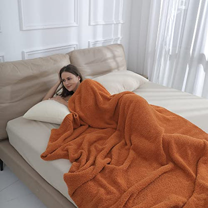 bearberry Super Soft Fall Throw Blanket Lightweight Cozy Warm Throw Blankets for Couch Bed Sofa All Season (Caramel, 40”x50”) - color: Caramel, size: Kids(40″x50″)