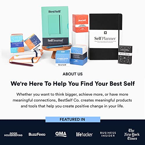 BestSelf Family Talk Deck - 50 Prompt Card Game for Family Game Night, Fun and Engaging Family Game for Kids and Adults, Perfect