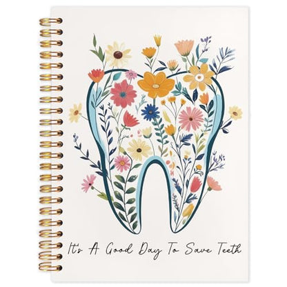 WUCHJ Dentist Gifts Notebook Journal, Dental Assistant Office Gifts for Women,It's a Good Day To Save Tooth Dental Spiral Notebook Journal for Note Taking, Dentist Office Supplies, 5.5x8.3 Inch - color: It's a Good Day To Save Tooth
