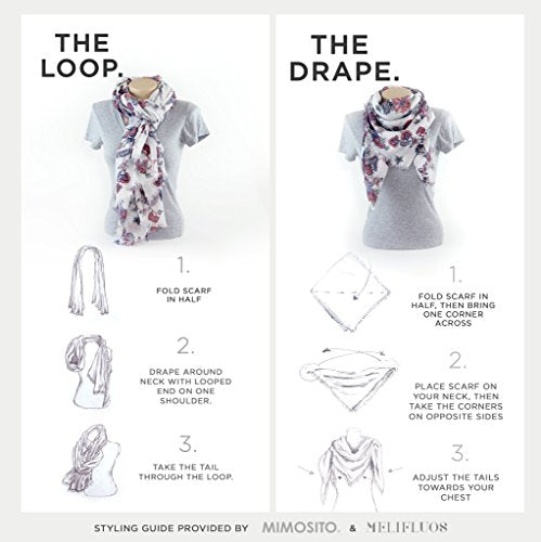 MELIFLUOS DESIGNED IN SPAIN Scarf for Women Lightweight Floral Flower Scarves for Summer Fall Shawl Wrap - color: Madrid Collections 42 - Beige Geometric
