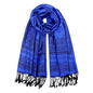 Ciormis Two Tone Silky Paisley Pashmina Shawl Scarf,Soft Women's Rave Jacquard Pashminas Wrap Scarves - color: P#. Royal Blue Paisley