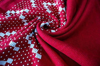 Urban CoCo Women's Color Block Shawl Wrap Open Front Poncho Cape - color: Series 26-red