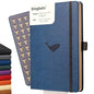 Dingbats* Wildlife Plain Writing Journal Notebook A5 - Vegan Leather Hardcover - Ideal for Work, Travel - Pocket, Elastic Closure, & Bookmark