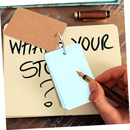 Veemoon 7sets Cute Notepads Blank Flashcards Memo Cards English Vocabulary Cards Japanese Stationery for Study