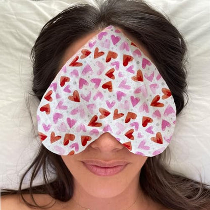 Stillnus Weighted Heart Eye Pillow with Organic Lavender & Flaxseed – Relaxation Gift for Women, Meditation Tool, Mindful Rest, Cooling Eye Mask, Wellness Self-Care Kit