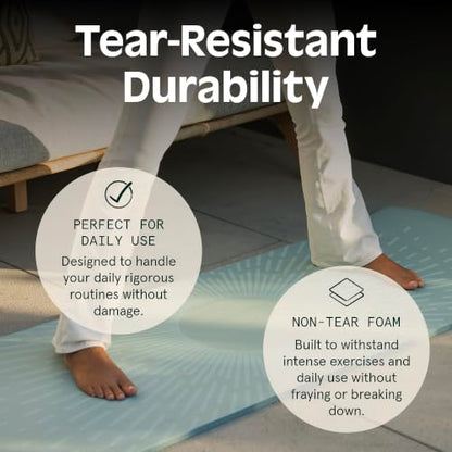 Retrospec Solana Yoga Mat Thick 1/2in Non-Slip Workout Mat with Nylon Strap - 72x24in Exercise Mat for Pilates, Stretching & Fitness - BPA Free, Easy Clean - color: Rose