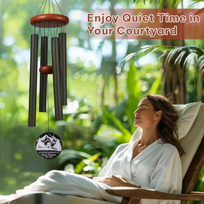 Personalized Mountain Biker Memorial Wind Chime – Custom “in Loving Memory” Cycling Design – White Engraved Outdoor Sympathy Gift for Loss of Loved One – Inspired Adventure Tribute Windchime - size: BikingWC 1