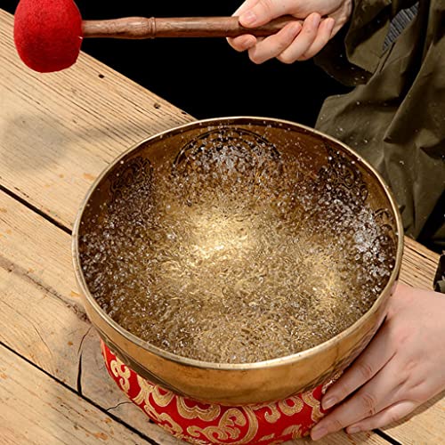 Copper Bowl Tibetan Singing Bowls Meditation Sound Bowl Handmade Bowl Sound Bowl Yoga Healing Copper Bowl Meditation Bowl Ornaments Bowl,C - color: C