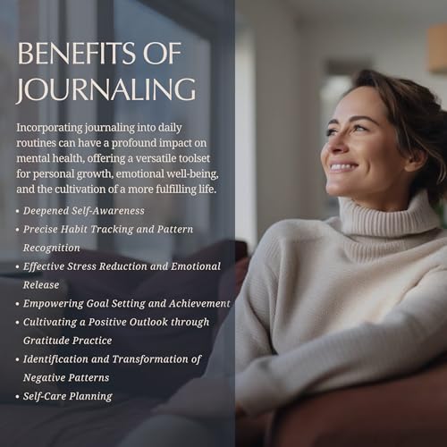 Mental Health Journal - 100-Day Guided Journal with Prompts for Self-Care, Mindfulness, Anxiety & Depression relief - Mood, Wellness & Emotions Trackers