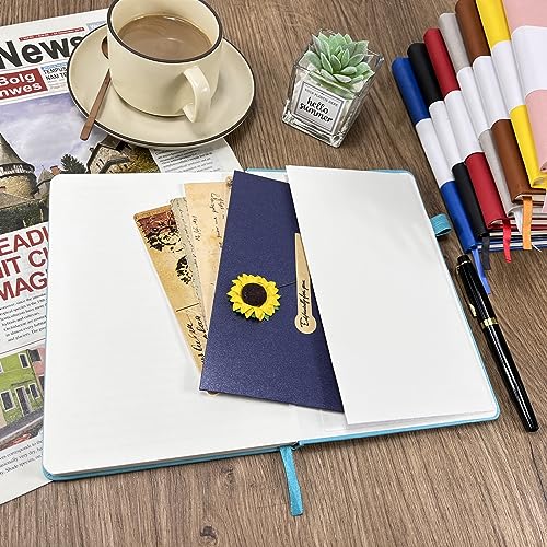 Notebook Journal, College Ruled Notebook Lined A5 160 Pages,Hard Cover Journals for Writing, Notebooks for Work Office School Women Men,5.7 inches x 8.4 inches(Mint Green) - color: Mine Green