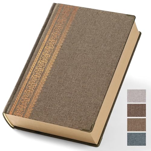 Wisefine Vintage Hardcover Blank Notebook A5 Journal - 384 Pages 100 GSM Thick Kraft Paper Writing Journal for Men & Women Light Brown 5.51" x 8.50" - color: Light Brown, size: A5 Blank 384 Pages