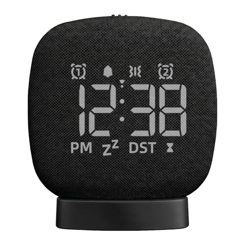 White Noise Machine with Dual Alarm Clock, 36 Soothing Sounds, Vibrating Bed Shaker Under Pillow, Sleep Timer & Snooze, Rechargeable, for Heavy Sleepers, Adults, Kids Bedroom