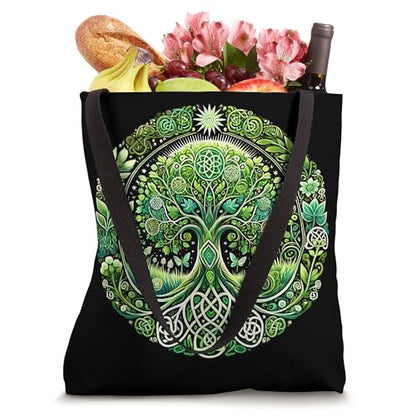 Celtic Tree Meditation Nature Yoga Tote Bag