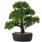 Artificial Bonsai Tree Juniper Faux Plants Indoor Small Fake Plants Decor with Ceramic Pots for Home Table Office Desk Bathroom Shelf Bedroom Living Room Farmhouse Decorations - style: 14" Ficus