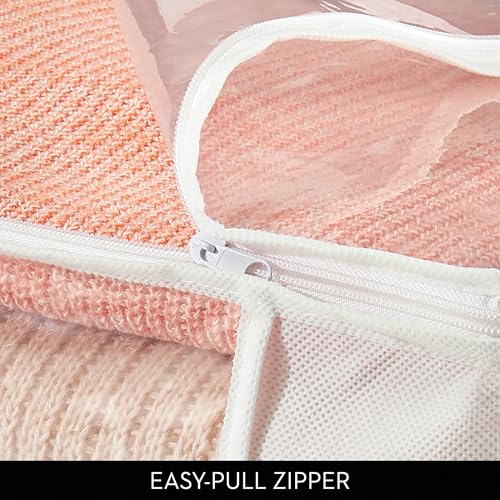 iDesign Fabric Storage Bags with Zipper, Medium, Set of 2, 16" x 12" x 8" - color: Standard