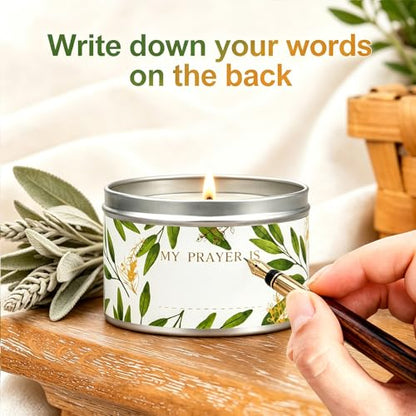 Sage Candles Gift Set, 4 Pack Natural Soy Wax White Sage Smudge Kit with Healing Crystals, House Cleansing & Negative Energy, Spiritual Meditation & Aromatherapy, Housewarming Birthday Self Care Gifts - style: Pure Sage 4 Pack