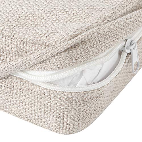 Household Square Floor Cushion for Yoga and Meditation, Removable Washable Meditation Mat Cushion - color: Square linen beige