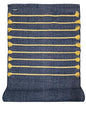 Indian Handmade100 % Organic Anti Skid Multi Colour Cotton Yoga Mat - Eco-Friendly Hand-Woven Rug - Non-Slip & Thick (24”x72”x5mm) for Hot yoga & Everyday Fitness at Home - Comfortable & Foldable Extra-Long Mat - color: Multi 16