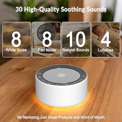 Kipcush Sleep Sound Machine& Tibetan Singing Bowl Machine Bundle for Sleep, Relax, Work, Night Feeding, Yoga, Meditation, Mindfulness, Healing, Chakra Healing and Stress Relief